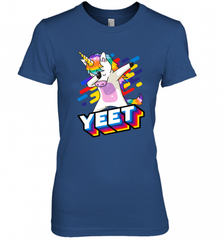 Colorful Dabbing Dancing Unicorn Celebration Yeet Women's Premium T-Shirt Women's Premium T-Shirt - HHHstores