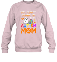 You Can't Scare Me I'm An Autism Mom Ghost Awareness Funny Crewneck Sweatshirt Crewneck Sweatshirt - HHHstores