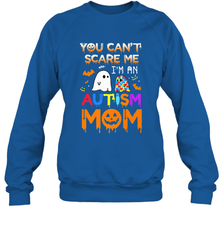 You Can't Scare Me I'm An Autism Mom Ghost Awareness Funny Crewneck Sweatshirt Crewneck Sweatshirt - HHHstores