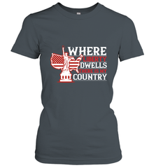 Where liberty dwells, there is my country 01 Women's T-Shirt Women's T-Shirt - HHHstores