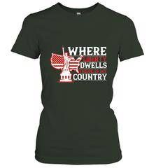 Where liberty dwells, there is my country 01 Women's T-Shirt Women's T-Shirt - HHHstores
