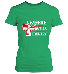 Where liberty dwells, there is my country 01 Women's T-Shirt Women's T-Shirt - HHHstores