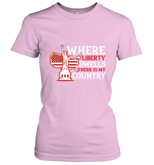 Where liberty dwells, there is my country 01 Women's T-Shirt Women's T-Shirt - HHHstores