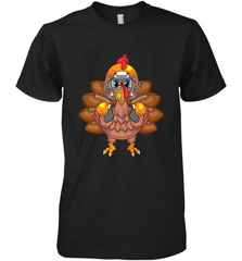 Cool Turkey Football Feathers Funny Thanksgiving Sports Gift Men's Premium T-Shirt Men's Premium T-Shirt - HHHstores