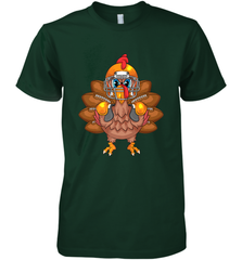 Cool Turkey Football Feathers Funny Thanksgiving Sports Gift Men's Premium T-Shirt Men's Premium T-Shirt - HHHstores