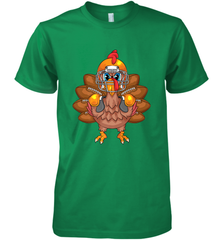 Cool Turkey Football Feathers Funny Thanksgiving Sports Gift Men's Premium T-Shirt Men's Premium T-Shirt - HHHstores
