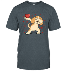 Dog Dabbing Heart For Valentine's Day Art Graphics Gift Men's T-Shirt Men's T-Shirt - HHHstores