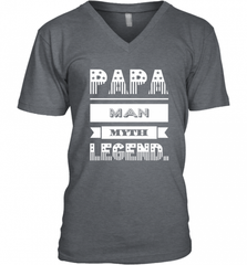 Papa Man Myth Legend Father's Day Dad Veteran Gift Men's V-Neck Men's V-Neck - HHHstores