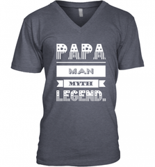 Papa Man Myth Legend Father's Day Dad Veteran Gift Men's V-Neck Men's V-Neck - HHHstores