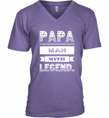 Papa Man Myth Legend Father's Day Dad Veteran Gift Men's V-Neck Men's V-Neck - HHHstores