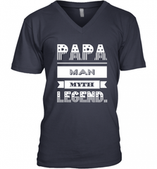 Papa Man Myth Legend Father's Day Dad Veteran Gift Men's V-Neck Men's V-Neck - HHHstores