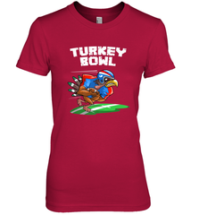 Cool Turkey Bowl _ Funny Thanksgiving Football Player Gift Women's Premium T-Shirt Women's Premium T-Shirt - HHHstores