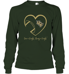 UCF Knights Football Inside Heart  Team  Apparel Long Sleeve T-Shirt Long Sleeve T-Shirt - HHHstores