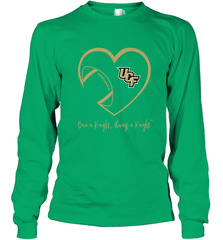 UCF Knights Football Inside Heart  Team  Apparel Long Sleeve T-Shirt Long Sleeve T-Shirt - HHHstores