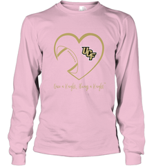 UCF Knights Football Inside Heart  Team  Apparel Long Sleeve T-Shirt Long Sleeve T-Shirt - HHHstores