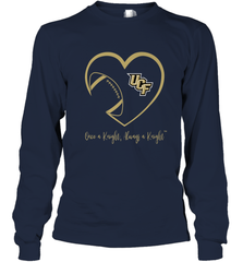 UCF Knights Football Inside Heart  Team  Apparel Long Sleeve T-Shirt Long Sleeve T-Shirt - HHHstores