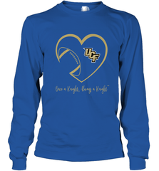 UCF Knights Football Inside Heart  Team  Apparel Long Sleeve T-Shirt Long Sleeve T-Shirt - HHHstores