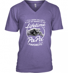 Papa Fathers Day Grandpa or Dad Men's V-Neck Men's V-Neck - HHHstores
