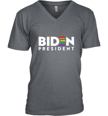 Joseph Biden For President T Shirt_ LGBT Gay Pride Rainbow Men's V-Neck Men's V-Neck - HHHstores