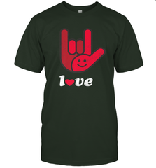 Cute Love Hand Sign Heart Valentines Day Retro Vintage Top Men's T-Shirt Men's T-Shirt - HHHstores