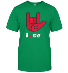 Cute Love Hand Sign Heart Valentines Day Retro Vintage Top Men's T-Shirt Men's T-Shirt - HHHstores