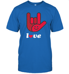 Cute Love Hand Sign Heart Valentines Day Retro Vintage Top Men's T-Shirt Men's T-Shirt - HHHstores