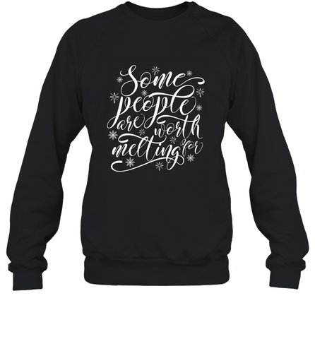Some People Are Worth Melting For Crewneck Sweatshirt Crewneck Sweatshirt / Black / S Crewneck Sweatshirt - HHHstores