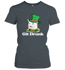 Git Drunk Funny Arguing Cat Meme St Patricks Day Women's T-Shirt Women's T-Shirt - HHHstores