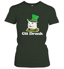 Git Drunk Funny Arguing Cat Meme St Patricks Day Women's T-Shirt Women's T-Shirt - HHHstores