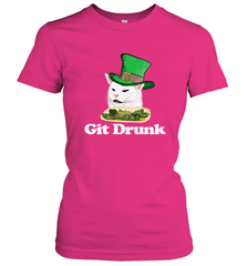 Git Drunk Funny Arguing Cat Meme St Patricks Day Women's T-Shirt Women's T-Shirt - HHHstores