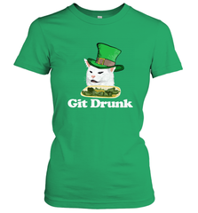 Git Drunk Funny Arguing Cat Meme St Patricks Day Women's T-Shirt Women's T-Shirt - HHHstores