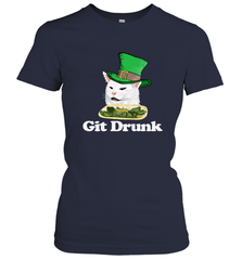 Git Drunk Funny Arguing Cat Meme St Patricks Day Women's T-Shirt Women's T-Shirt - HHHstores