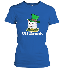 Git Drunk Funny Arguing Cat Meme St Patricks Day Women's T-Shirt Women's T-Shirt - HHHstores