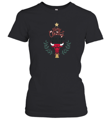 NBA Chicago Bulls Logo merry Christmas gilf Women's T-Shirt Women's T-Shirt - HHHstores