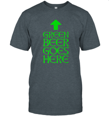 Green Beer Goes Here Funny St. Patrick's Day Men's T-Shirt Men's T-Shirt - HHHstores