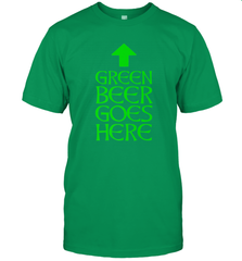 Green Beer Goes Here Funny St. Patrick's Day Men's T-Shirt Men's T-Shirt - HHHstores