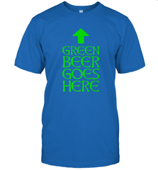 Green Beer Goes Here Funny St. Patrick's Day Men's T-Shirt Men's T-Shirt - HHHstores