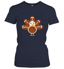 Funny Football Turkey Fall Thanksgiving Football Women's T-Shirt Women's T-Shirt - HHHstores