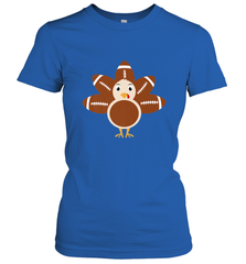 Funny Football Turkey Fall Thanksgiving Football Women's T-Shirt Women's T-Shirt - HHHstores