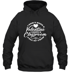 Valentine's Day Teacher School classroom Art Heart Lover Hooded Sweatshirt Hooded Sweatshirt - HHHstores