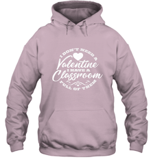 Valentine's Day Teacher School classroom Art Heart Lover Hooded Sweatshirt Hooded Sweatshirt - HHHstores