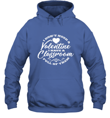 Valentine's Day Teacher School classroom Art Heart Lover Hooded Sweatshirt Hooded Sweatshirt - HHHstores