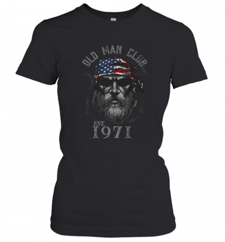 Old Man Club_ Established 1971 Women's T-Shirt Women's T-Shirt / Black / XS Women's T-Shirt - HHHstores