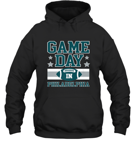 NFL Philadelphia Philly Game Day Football Home Team Hooded Sweatshirt Hooded Sweatshirt / Black / S Hooded Sweatshirt - HHHstores