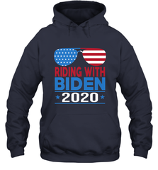 Riding With Biden Joe Biden 2020 For President Vote Gift Hooded Sweatshirt Hooded Sweatshirt - HHHstores