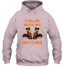 Cool Chillin With My Witches Halloween Costume Hooded Sweatshirt Hooded Sweatshirt - HHHstores