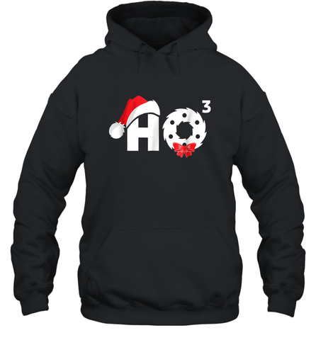 Santa HO HO3 Cubed Funny Christmas Hooded Sweatshirt Hooded Sweatshirt / Black / S Hooded Sweatshirt - HHHstores