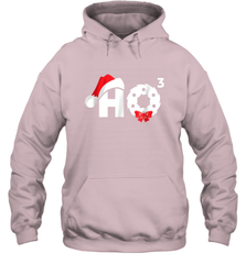 Santa HO HO3 Cubed Funny Christmas Hooded Sweatshirt Hooded Sweatshirt - HHHstores