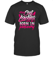 Cat Lady Born In January Cat Lover Birthday Gift For Men's T-Shirt Men's T-Shirt - HHHstores