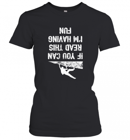 Funny Rock Climbing T Shirt Free Climbing Women's T-Shirt Women's T-Shirt / Black / XS Women's T-Shirt - HHHstores